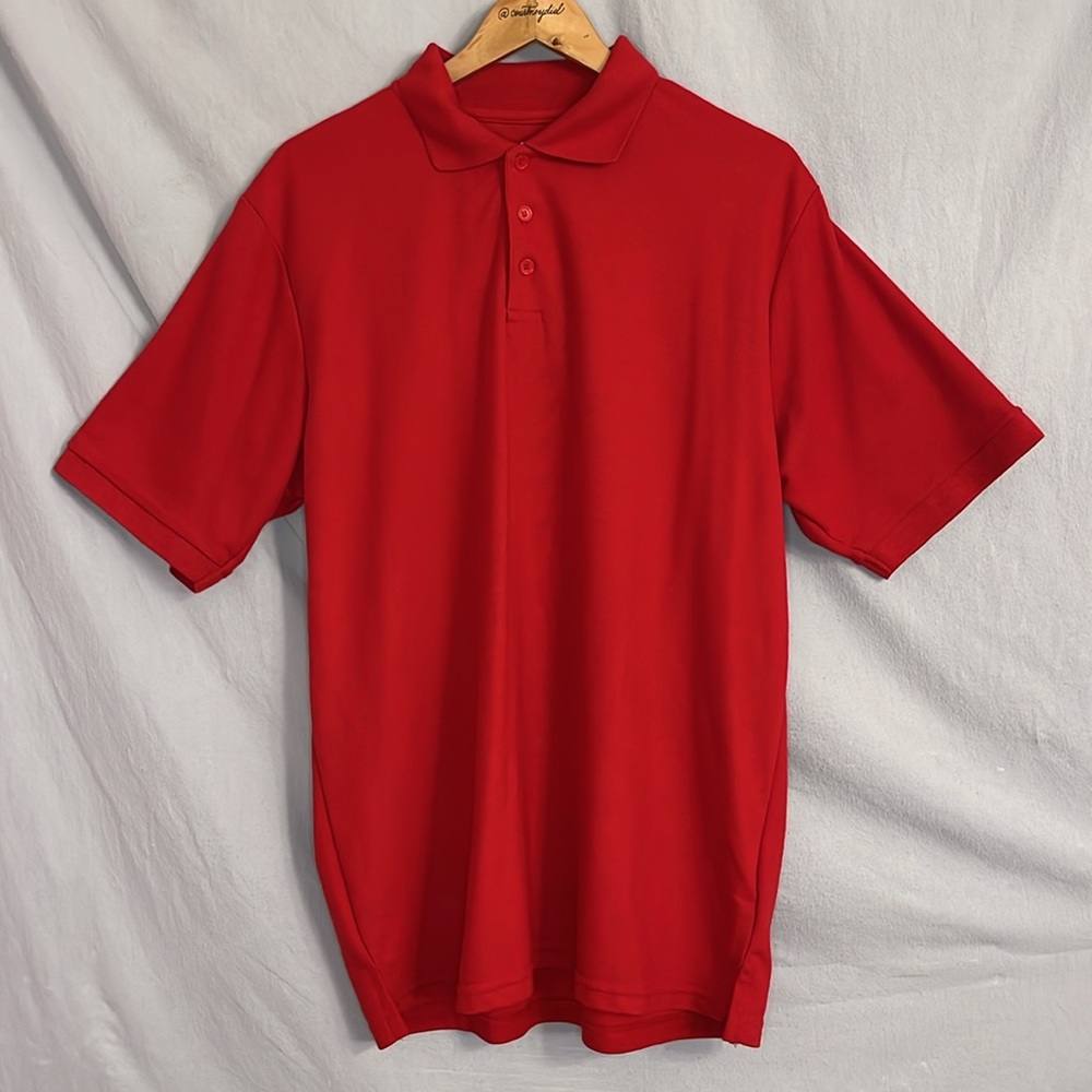Blu Rock Red Short Sleeve Pique Polo in XL